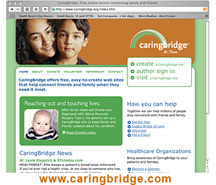 Online example of a free service that allows individuals to create personalized web sites to facilitate communication between groups of people facing challenging times together: www.caringbridge.com