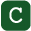 a green block with a "C" in it for communicating